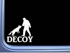 Adesivo Schutzhund Decoy M409 8 pollici belga Malinois decalcomania pastore tedesco 