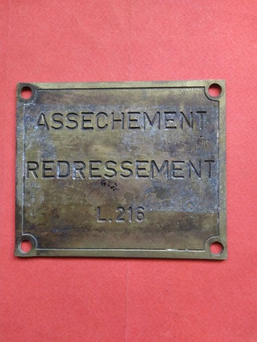 Targhetta ottone assechement - ,
