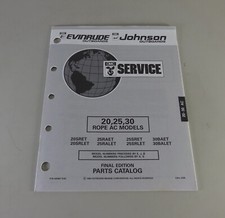 Catalogo Ricambi Johnson Evinrude Outboards 20/25/30 Corda AC Modelli Stand