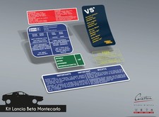 KIT ADESIVI LANCIA BETA MONTECARLO - 6 adesivi