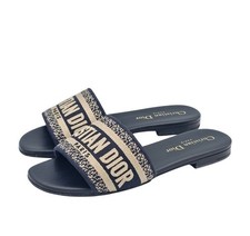 Dior eleganti pantofole blu