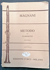 Magnani Metodo per Clarinetto Quinta Edizione Usato Curci 2005 Italiano