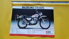 Suzuki TS 400 TS 250 1975 depliant originale moto ITALIANO epoca brochure