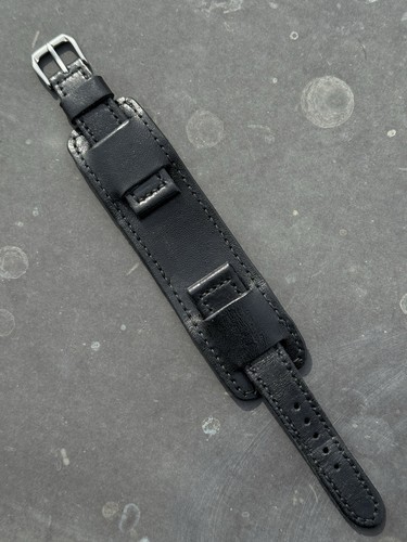 20mm total black leather - 20mm,