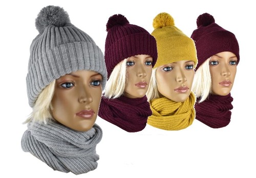 Set donna berretto sciarpa - , ad