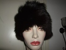 CAPPELLO COLBACCO VOLPE NERA FOCA SEAL FOX HAT PELLICCIA FUR FUCHS 59/60 VINTAGE