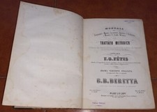 FETIS FÉTIS MANUALE DI MUSICA DEI COMPOSITORI MAESTRI CONCERTATORI CANTI 1863