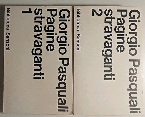 Pagine stravaganti giorgio - pagine,
