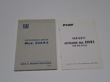 FIAT AUTOCARRO 639 N2 LIBRETTO USO E MANUTENZIONE CON ALLEGATO 1961