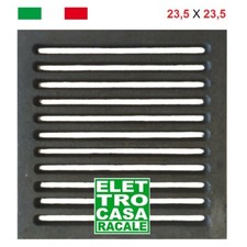 Griglia in Ghisa per la Cenere del Camino EdilKamin 24X24 di Ricambio 23,5