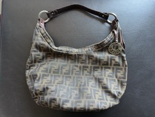 Fendi zucca tela marrone - zucca,