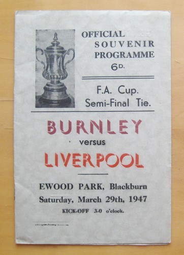 Semifinale cup 1947 - fa, burnley