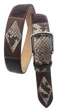 Cintura uomo donna in pitone e