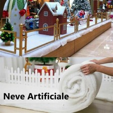 Finta Neve Artificiale Ovatta al metro per allestimenti natalizi - H.200 cmx1cm