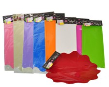 50 SOTTOVASI COPRENTI IN CELLOPHANE LUCIDO E OPACO D.50 CM COMPOSIZIONI DECORI