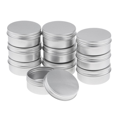 10x 50ml tondo - , alluminio