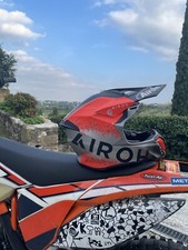 Airoh Twist 2.0 Bit Casco Da Cross/enduro Con Omologazione. Arancione E Grigio