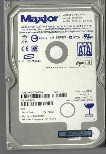 Disco rigido sata maxtor - sata,