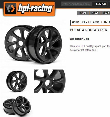 Cerchi 101371 hpi racing - cerchi, 1:8