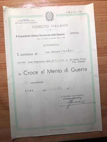 Diploma croce merito guerra - merito,