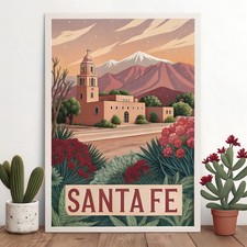 Poster da viaggio Santa Fe New