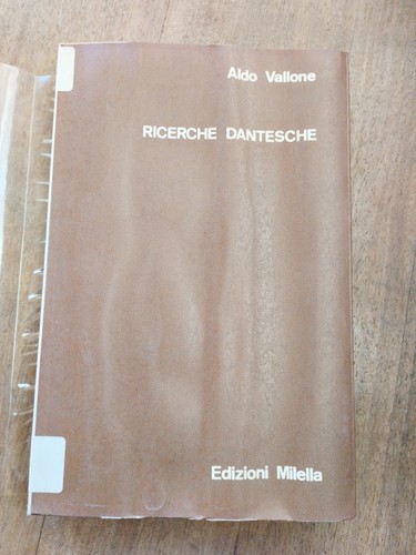 Ricerche dantesche aldo - -,