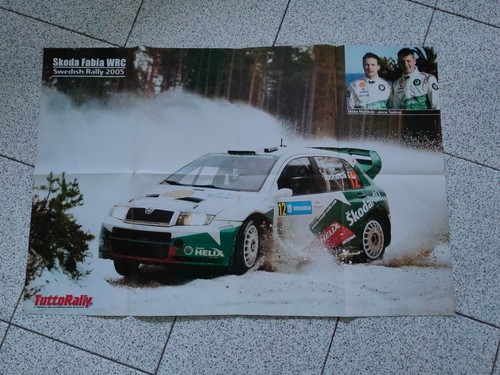 Poster doppio skoda fabia wrc - doppio,