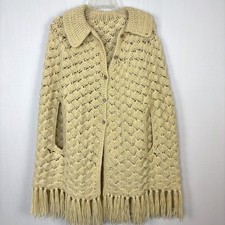 Poncho scialle uncinetto fatto