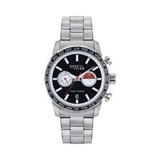Orologio Uomo BREIL Tribe ZONE EW0564 Bracciale Acciaio Nero Dual Time