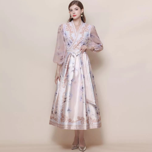 Vestito floreale cipria - vestito,