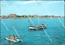 br433 cartolina cesenatico la spiaggia vista dal mare forli' emilia romagna