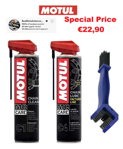 Kit pulizia catena motul - pulizia,
