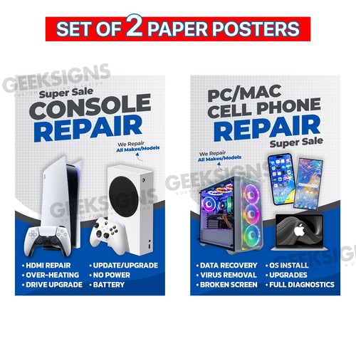 Set poster riparazione pc - poster,