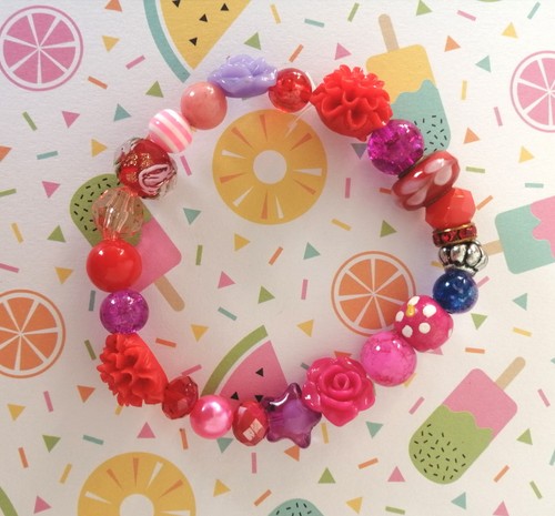 Bracciale vetro acrilico - in,