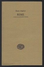 "Rime" Dante Alighieri