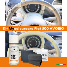 Mycolourcare kit Rigenera Colore Volante Pelle Fiat 500 Avorio Beige chiaro