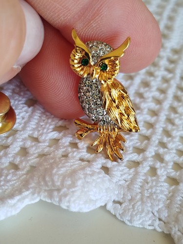 Spilla gufo swarovski - spilla,