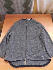 Felpa Donna con zip Lana vergine misto viscosa paillettes new! made in Italy