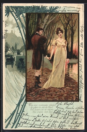 Litografia giovane coppia - giovane,
