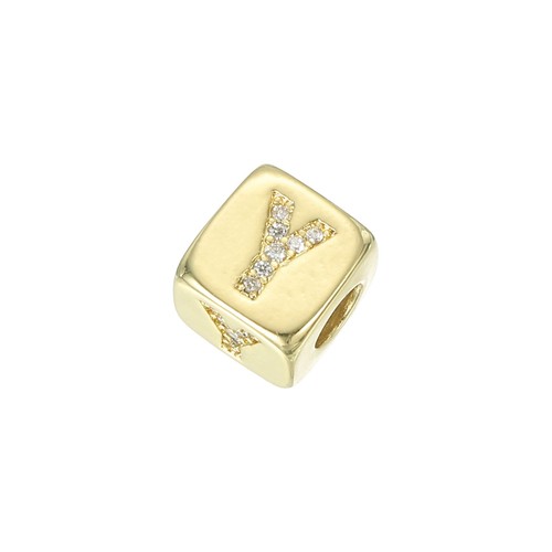 Strass lettere cubo perline - strass,