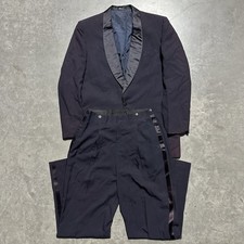 VTG 40s 50s Black Rayon