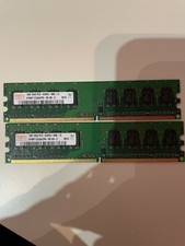 Memoria RAM 2GB DDR2 (2x1GB) PC2-6400U 800Mhz DDR2 240 pin x DESKTOP No Ecc