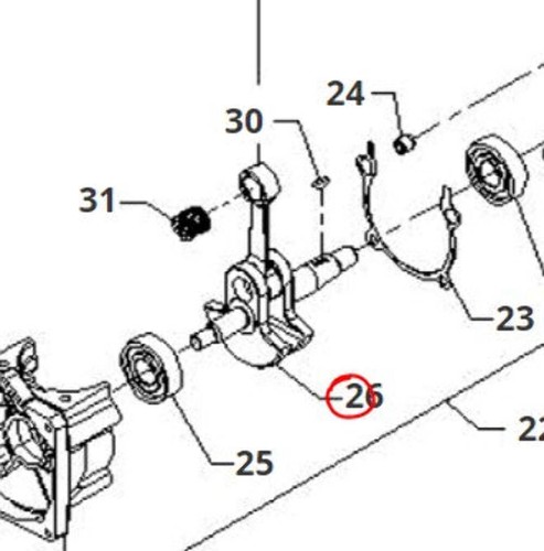 Albero motore ricambio - motore,