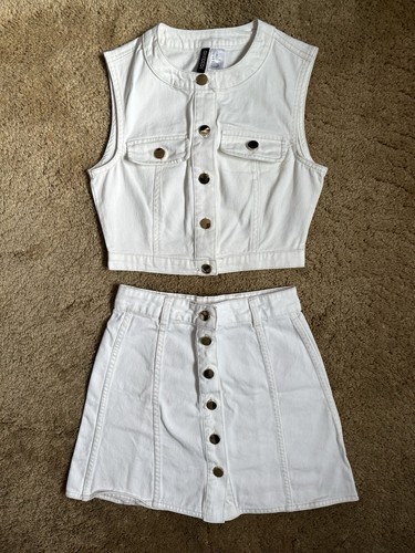 Diviso bianco denim set 2 - bianco,