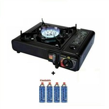 FORNELLO per campeggio a gas butano 4 bombolette fornelletto da cucina portatile