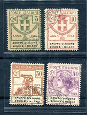 (B3696) 1924 serie 4 valori