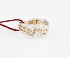 ANELLO RECARLO IN ORO BIANCO E GIALLO 18 KT 750‰ DIAMANTI NATURALI