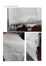Copriletto Matrimoniale In Cotone Ricamato A Mano 240x310