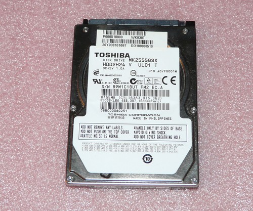 Disco rigido 250 toshiba - disco,