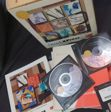 Quark Xpress 4.0 Software Vintage per Mac OS Cd Rom Grafica Editoriale Full 1997